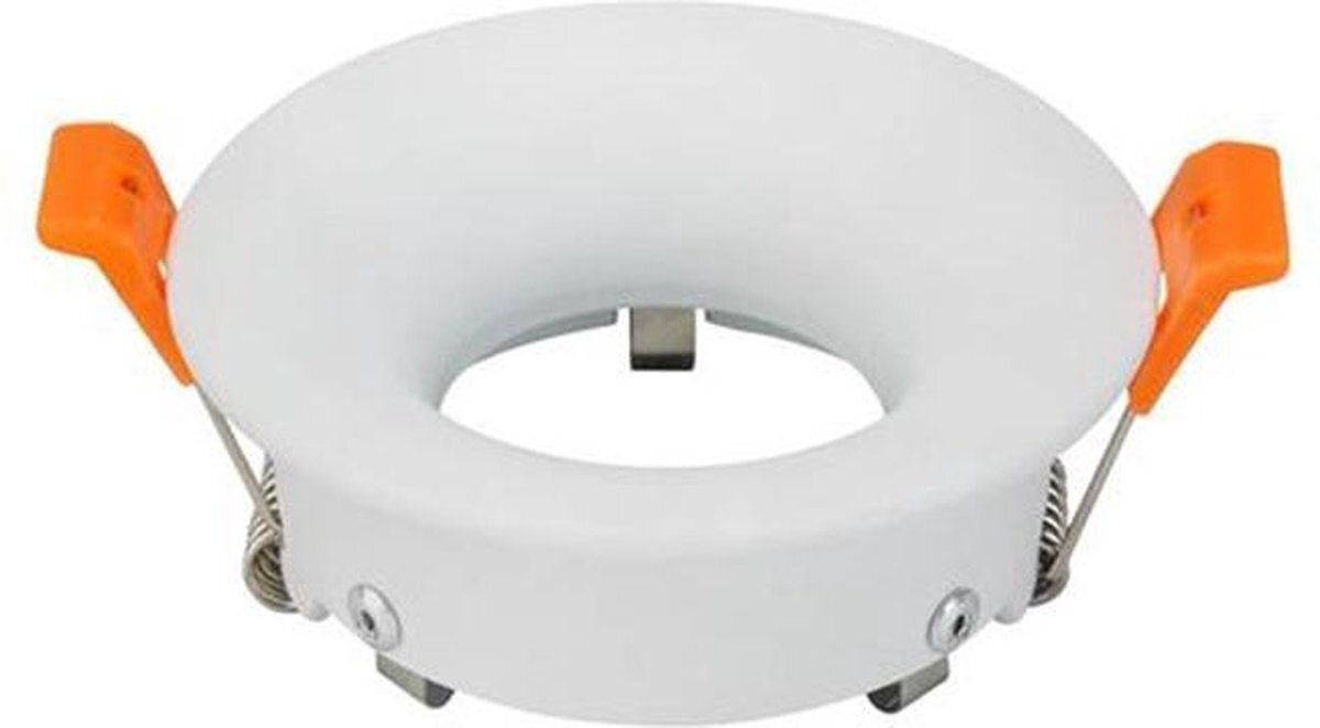 Qualu Spot Armatuur GU10 - Inbouw Rond - Mat Wit Aluminium - Ø85mm