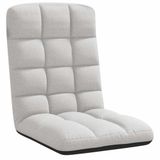 vidaXL - Opvouwbare vloerstoel - 71x51x62 cm - stof - wolkengrijs