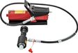 Expander hydraulique pour tuyaux d'échappement, convient pour diamètres de 1-5/8" à 4-1/4", incluant une pompe à pédale de 10 tonnes et 4 matrices, et 2 mallettes de rangement pour tuyaux en cuivre et aluminium, idéal pour les réparations automobiles