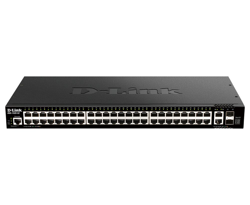 D-Link DGS-1520-52 Managed L3 10G Ethernet Network Switch