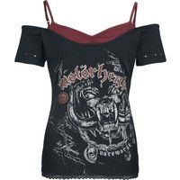 Motörhead T-shirt - EMP Signature Collection - S tot XXL - voor Vrouwen - zwart/donkerrood
