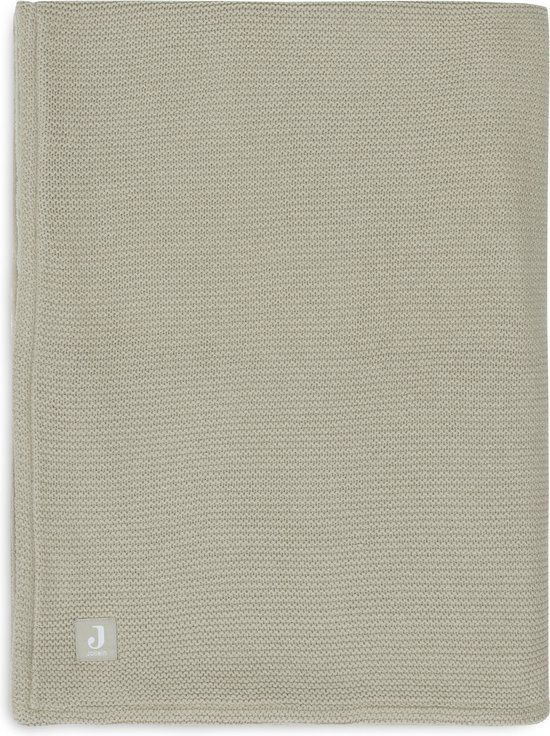Jollein Wiegdeken 75x100cm Basic Knit - Olive Green/Fleece