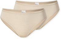 Schiesser 2PACK Tai Dames Onderbroek - sand - Maat 3XL