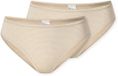 Schiesser 2PACK Tai Dames Onderbroek - sand - Maat 3XL