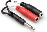 Hosa Technology Hosa YPP-117 Stereo Breakout 1/4 in TRS to Dual 1/4 in TSF