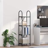 VidaXL Boekenkast 4-laags 40 x 30 x 146 cm bewerkt hout grijs sonoma