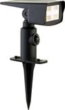 Luxform - Rosario - Security Prikspot - Zwart - 600 Lumen - Werkend op zonne energie - Met bewegingssensor