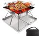 Merkloos Omgoods Draagbare Camping Houtskool Grill