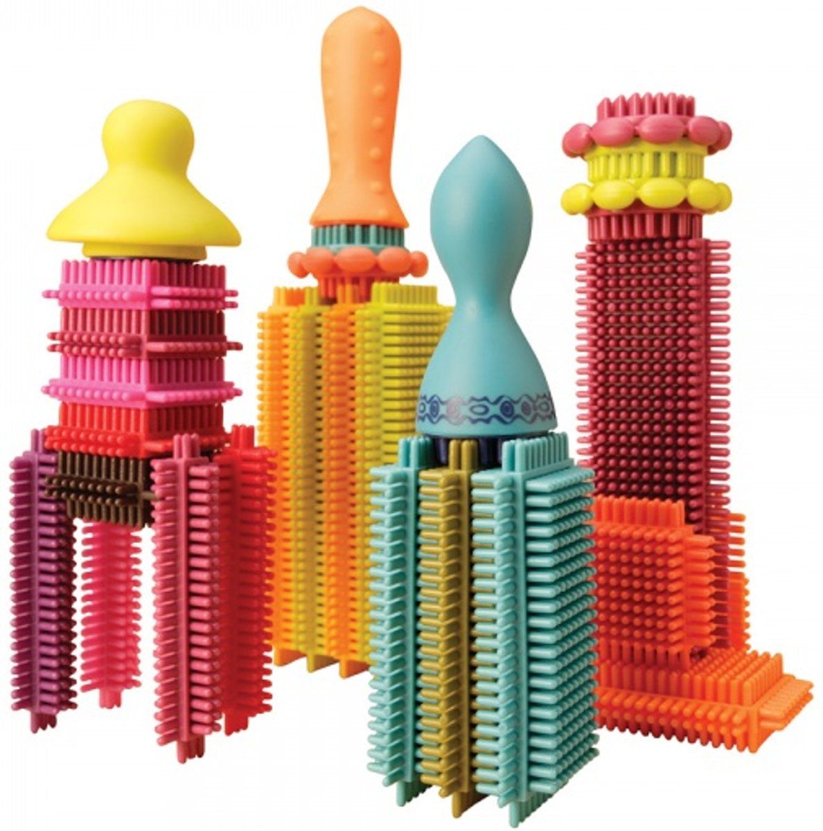 B Toys Stackadoos - Bristle Blocks constructie Multicolor