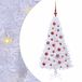 vidaXL Kunstkerstboom Wit 120 cm PVC en Staal
