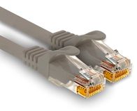 1aTTack.de - 1 x 25m Cat7 netwerkkabel, Cat.7 Ethernet, LAN & Cat 7 patchkabel voor maximale internetsnelheid en verbindt alle apparaten met een RJ45-aansluiting, grijs