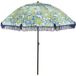 Mica Decorations Parasol à fleurs - H238 x Ø220 cm - Bleu
