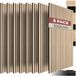 tectake Panneau mural placage bois véritable revêtement acoustique 120x60 cm insonorisant MDF, Lxl : 60x120 cm, (panneaux lamellés SonicWall III, 8 pièces, en chêne clair) montage facile avec colle ou vis, notice incluse