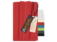 npluseins Laken zonder elastiek - 100% katoen - ca. 150 x 250 cm 701.887, rood