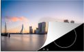 Merkloos KitchenYeah® Inductie beschermer 77x51 cm - Rotterdam - Skyline - Zon - Inductiebeschermer