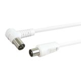 Schwaiger KVKW15 532 coax-kabel 10 m IEC Wit
