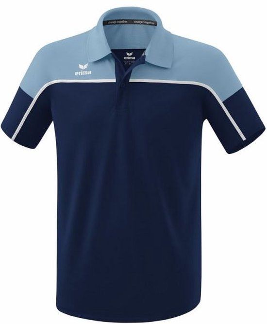 Erima Change Polo New Navy-Faded Denim-Wit XXXL