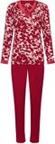Pastunette Premium - Scarlet Bloom Pyjama - Viscose - Rood/Ecru - Maat 48