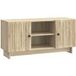 Maison Exclusive - Meuble TV : 102 x 34,5 x 50 cm, matériau : panneau de particules, finition : chêne Sonoma