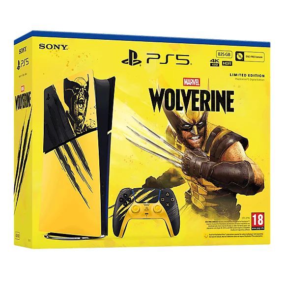 Sony Interactive Entertainment Sony PlayStation 5 Digital Edition - Slim - Marvel's Wolverine Limited Edition