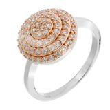 Orphelia Ring Zilver 925 Zirkonia Wit Rond 1.1 cm Maat 54