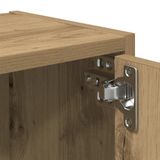 vidaXL Boekenkast 40x24x102 cm bewerkt hout artisanaal eikenkleurig