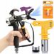 Rosfix Pistolet de pulvérisation Airless Ensemble de pulvérisation de peinture TurboJet TJ1 - Pistolet de pulvérisation de précision - Buse 519 25cm