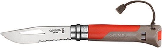 Opinel No. 08 Outdoor Zakmes - RVS - Rood
