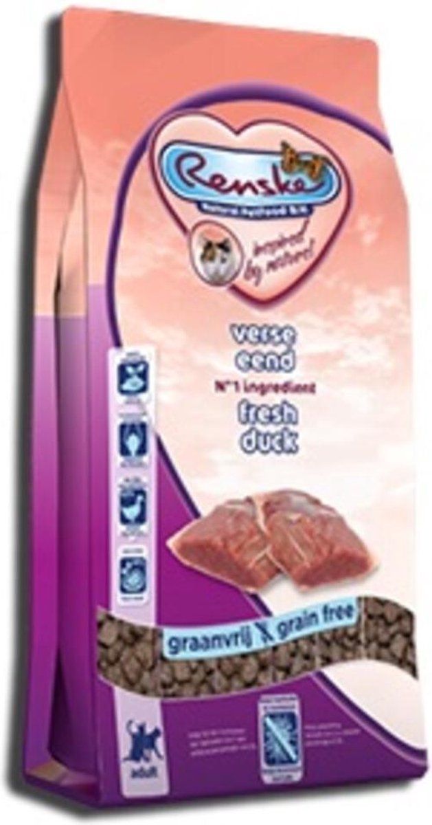 Renske 5x Super Premium Kat Adult Eend 1,5 kg