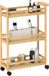 HOMCOM Chariot de service Bambou 55 x 20 x 75 cm Bois naturel