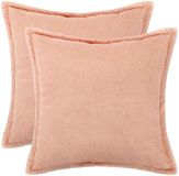 vidaXL - Kussensloop - 2 stuks - Roze - 70 x 70 cm - Katoensatijn