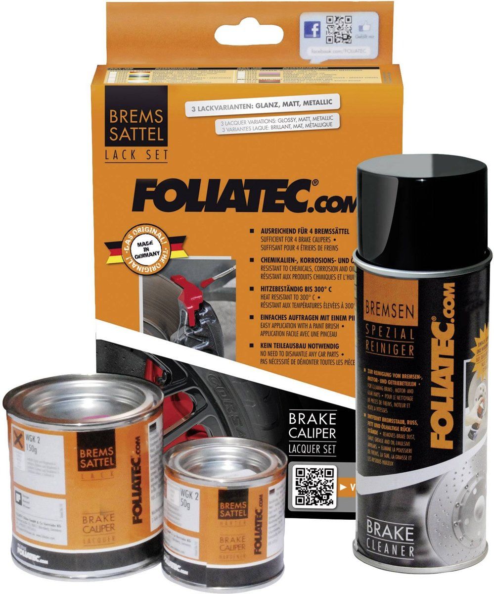 Foliatec Remklauwverfset Stratos Metallic Zilver 7-delig