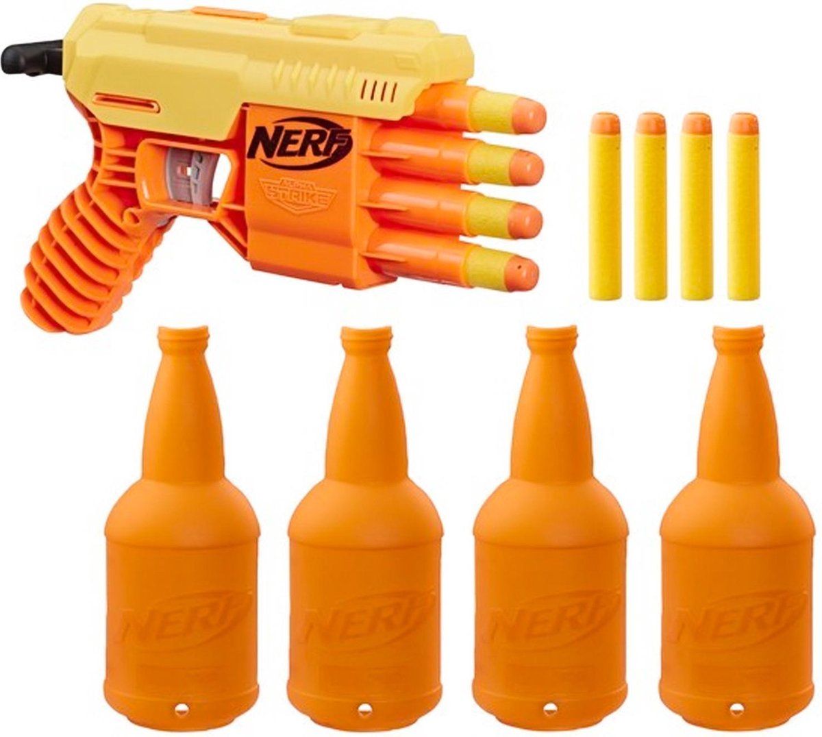 NERF Alpha Strike Fang GQ-4 Blaster - Geel/Oranje