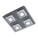 EGLO Masiano 1 Plafondlamp Zwart/Gesatineerd Staal 13,2 W
