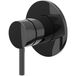 IVY Bond Pièce de finition Mitigeur de douche encastré Monocommande avec rosace ronde - Noir Chrome PVD