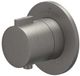 IVY Pact Afbouwdeel Inbouwthermostaat Symmetry met Rond Rozet - Geborsteld Metal Black PVD