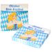 Merkloos / Sans marque Oktoberfest themafeest servetten - 40x - blauw/wit - 33 x 33 cm - Papier - wegwerp tafelservetten