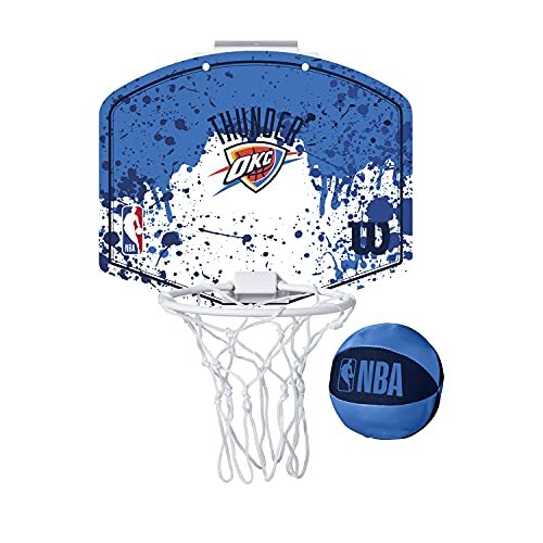 Wilson Mini NBA-Team Basketbalhoepel, OKLAHOMA CITY THUNDER, Kunststof