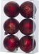 Cosy&Trendy Billiet - Vanlaere 18x Rode kunststof kerstballen 6 cm