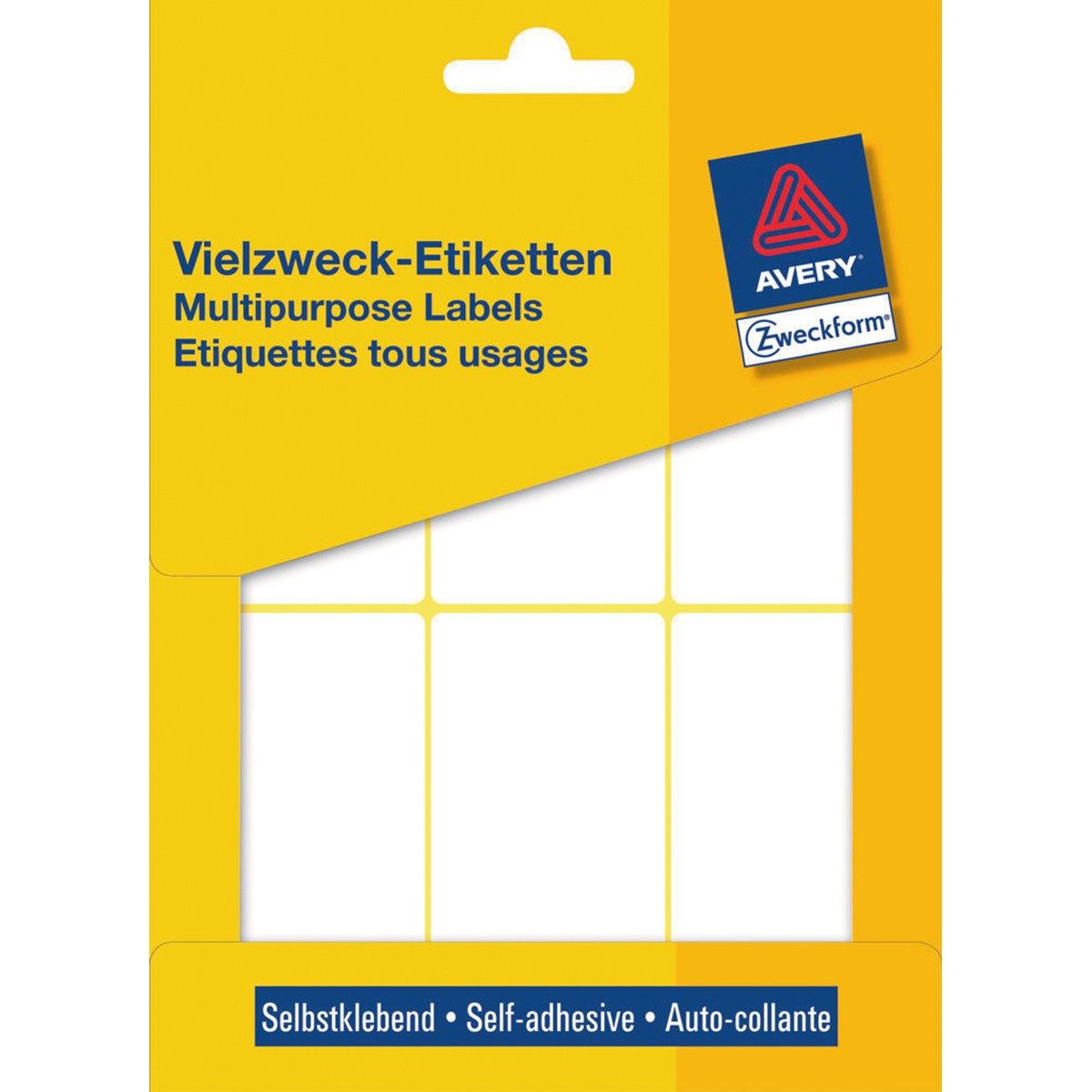 Avery Universele Etiketten - wit - 76,0 x 39,0 mm - permanent klevend