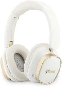 Guess Draadloze koptelefoon voor BT Headphones Enc Rectangle Metal Script - Wit