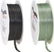 Merkloos Cadeaulint/sierlint pakket - zwart/lichtgroen - 3 mm x 50 meter - Hobby/decoratie/knutselen