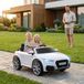 Audi Voiture Électrique Pour Enfants De 3 À 5 Ans, Tt Avec Télécommande, Portes Ouvrantes Et Phares Led, Blanche