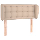 VidaXL Hoofdbord met randen 103x23x78/88 cm kunstleer cappuccinokleur
