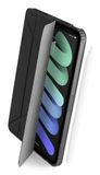 Pipetto Origami No1 Original hoesje iPad mini (6th gen/A17 Pro) – Automatische slaap-waak functie – 5-in-1 standposities – Apple Pencil-groef voor synchroniseren en opladen - Zwart