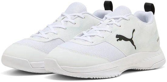 Puma Varion 3 Jr 109097 02 indoor-schoenen voor kinderen met klittenbandsluiting, wit