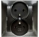Ospel GP-2YZ/50, anthracite, IP20, 16 A, 84 mm, 45 mm, 84 mm