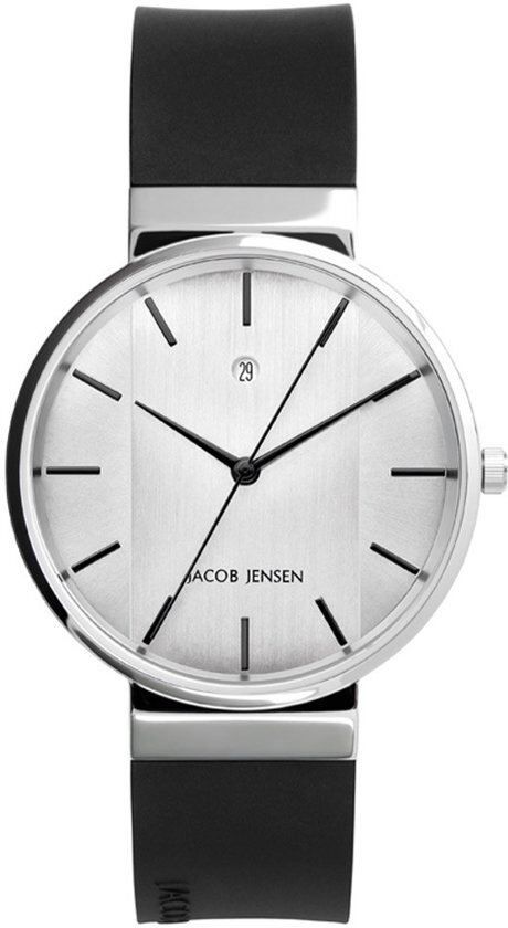 Jacob Jensen 737 horloge dames en heren - zwart - edelstaal
