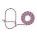 Weaver Leather Vee Vee Rope Halter, Blauw/Koraal/Grijs, 7'