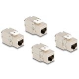 DeLOCK RJ45 jack > LSA Cat.6A STP keystone module 4 stuks